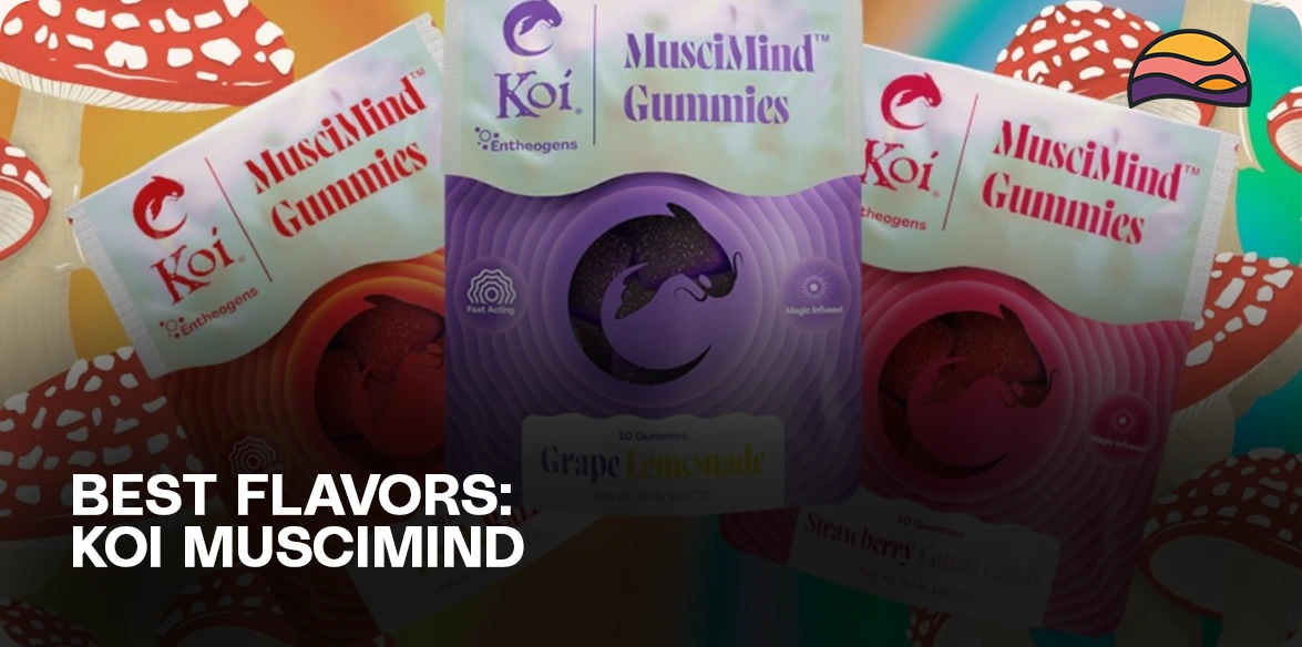 Magic Mushroom Gummies in different flavours
