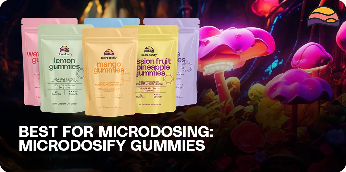 Microdosify magic mushroom gummies